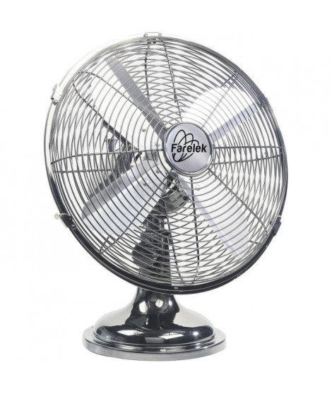 UTAH - Ventilateur a poser Ø30cm 35W chromé oscillant