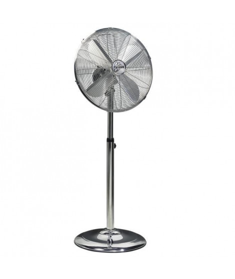 ARIZONA - Ventilateur sur pied  Ø40cm 50W chromé oscillant