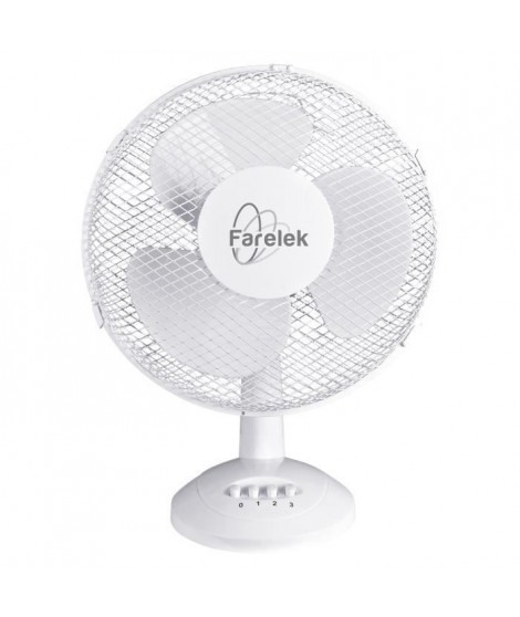 MIAMI 30 - Ventilateur a poser Ø30cm 40W blanc oscillant