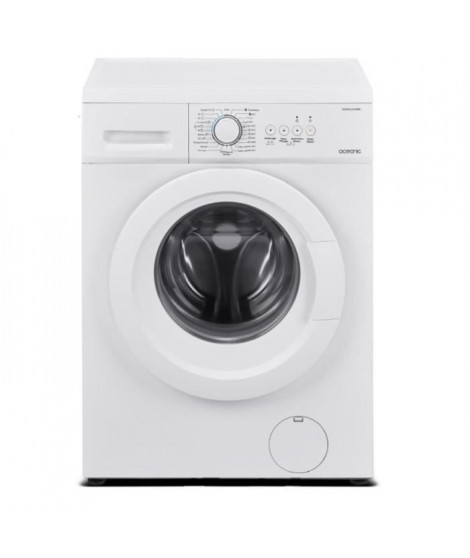 Lave-linge hublot OCEANIC - OCEALL610WS - 6 kg - Largeur 59,5 cm - 1000 trs/min - Blanc