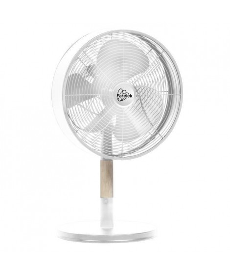 FLORIDA Blanc & Bois - Ventilateur a poser Ø30cm 35W oscillant