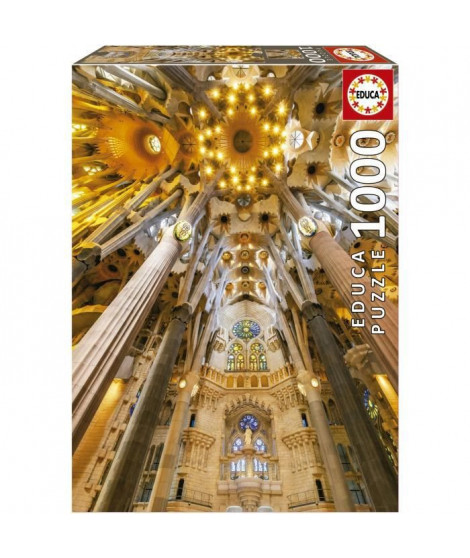 INTÉRIEUR DE LA SAGRADA FAMILIA - Puzzle de 1000 pieces