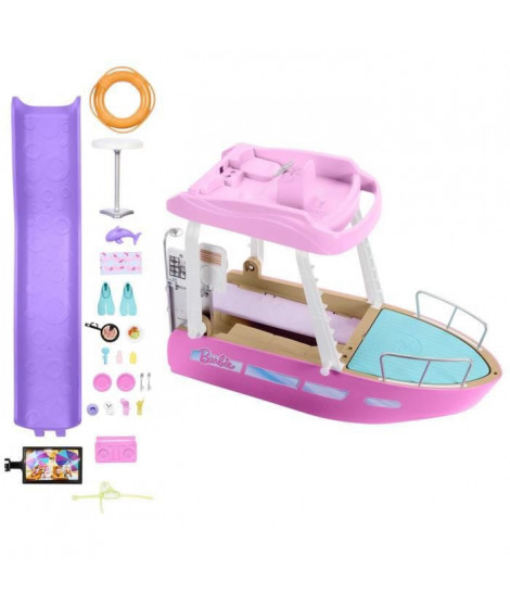 Barbie - Le Bateau De Reve De Barbie - Accessoires Poupée - 3 Ans Et +