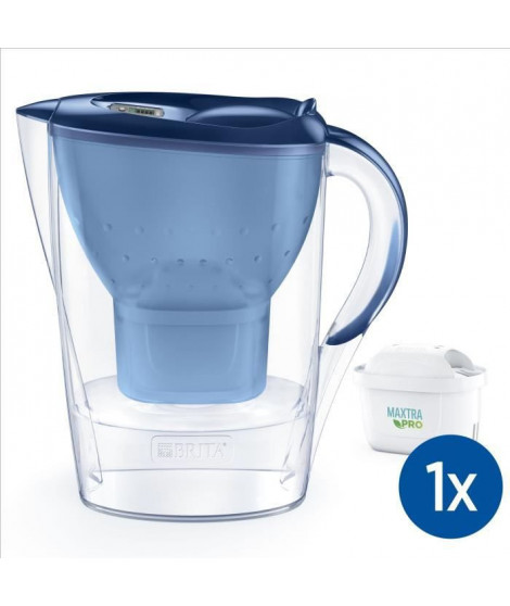 BRITA Carafe filtrante Marella bleue (2,4L) inclus 1 cartouche MAXTRA PRO All-In-1