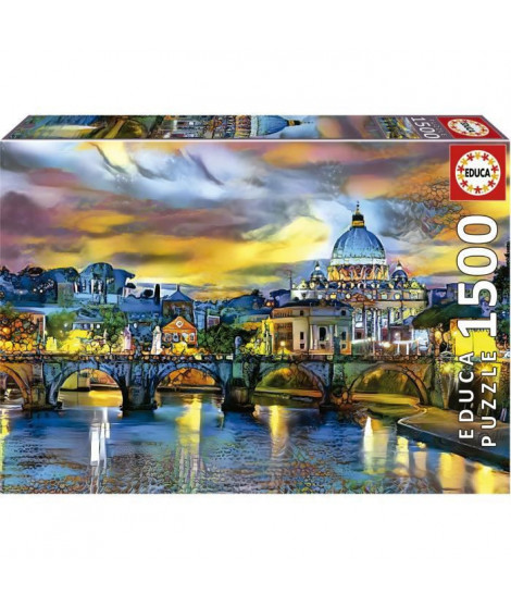 BASILIQUE SAINT-PIERRE ET PONT SAINT-ANGE - Puzzle de 1500 pieces