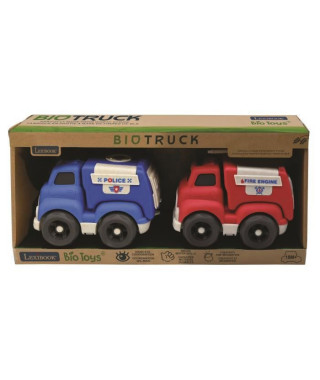 Pack police camion pompieren fibres de blé, recyclable et biodégradable