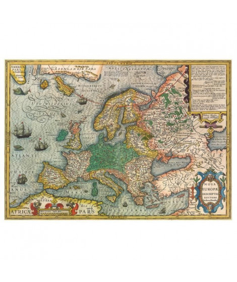 CARTE D'EUROPE - Puzzle de 1000 pieces