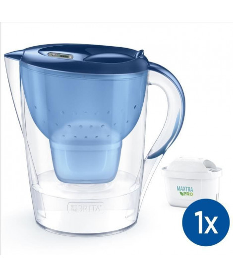 BRITA Carafe filtrante Marella bleue XL (3,5L) inclus 1 cartouche MAXTRA PRO All-In-1