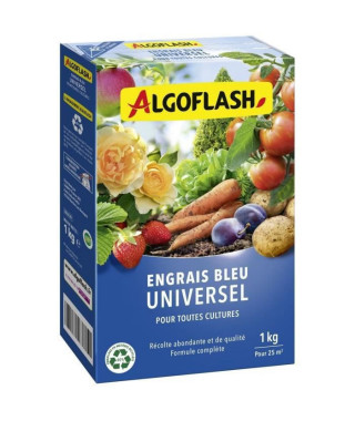 Engrais Bleu Universel - ALGOFLASH NATURASOL - 1 kg
