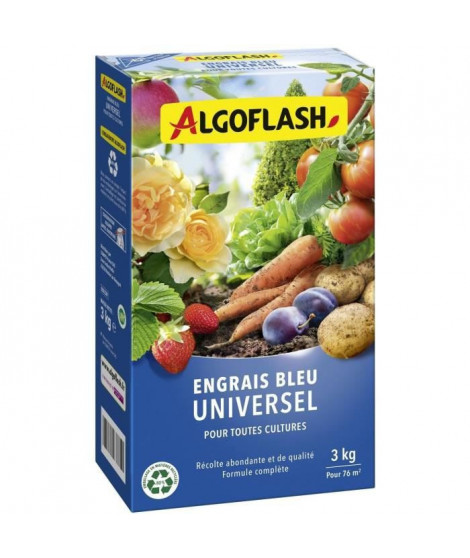 Engrais Bleu Universel - ALGOFLASH NATURASOL - 3 kg