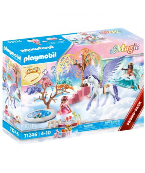 PLAYMOBIL - 71246 - Princesses - Caleche et cheval ailé