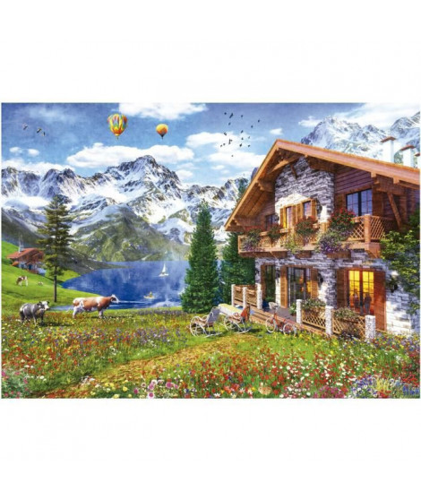 CHALET ALPIN - Puzzle de 4000 pieces