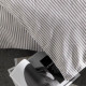 Parure de lit - TODAY Kargo - 260x240 cm - 2 personnes - coton imprimé rayé Dune