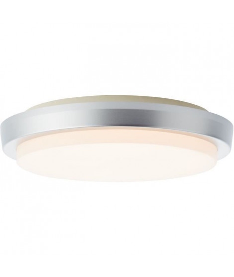 Plafonnier extérieur DEVORA couleur argent LED intégré