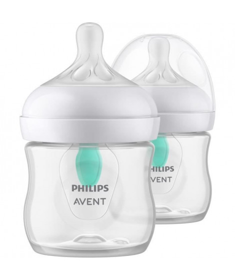 Lot de 2 Biberons Natural 3.0 PHILIPS AVENT SCY670/02 - 125 ml - Air free