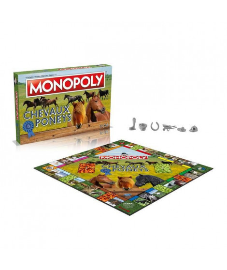 MONOPOLY CHEVAUX ET PONEYS - Jeu de plateau - WINNING MOVES