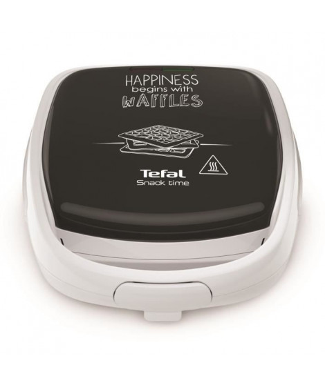 TEFAL SW341112 Snack Time Happiness Croque gaufre, Jeux de plaque inclus, Indicateur lumineux, Loquet poignée, Rangement vert…