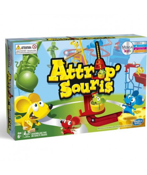 Attrap'souris - Hasbro Gaming - Jeu de plateau pour enfants des 6 ans - installation plus facile que dans les versions précéd…