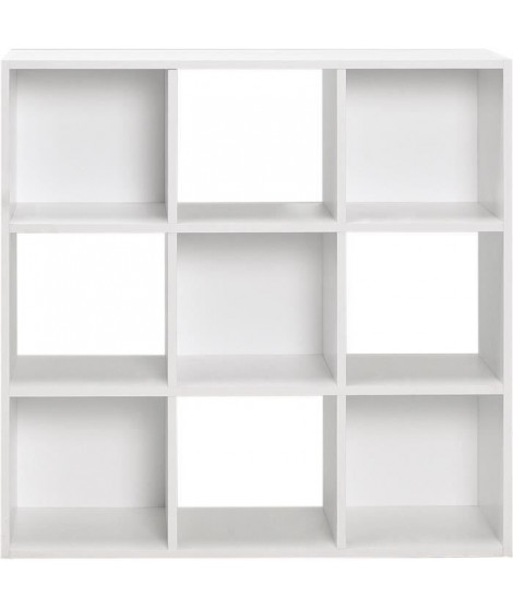 Meuble de rangement MIXCLUB 9 cases - Blanc - L 91x P 30 x H 91 cm