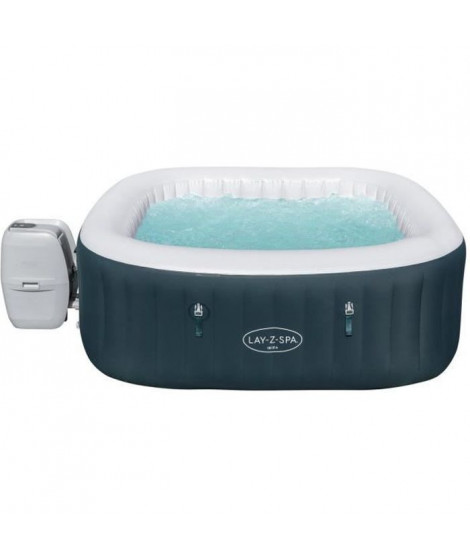 Spa gonflable BESTWAY - Lay-Z-Spa Ibiza Airjet - 180 x 180 x 66 cm - 4/6 places - Carré (+ couverture, cartouche, diffuseur)