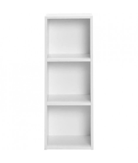 Meuble de rangement MIXCLUB 3 cases - Blanc - L 31,4x P 30 x H 91 cm