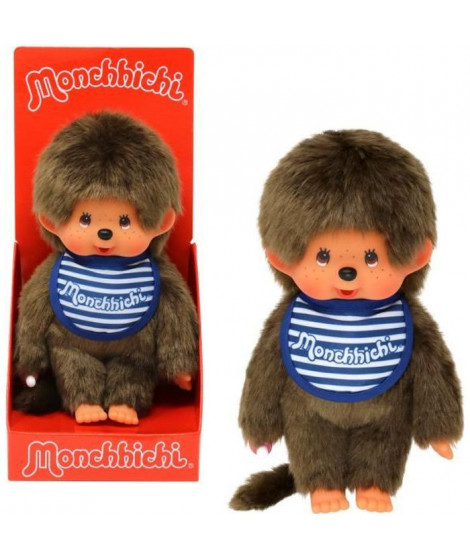 Monchhichi - Garçon Bavoir Mariniere 20 cm