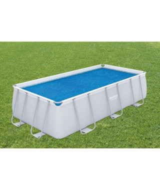 Bestway Couverture de piscine d'été Rectangulaire 380x180 cm PE Bleu