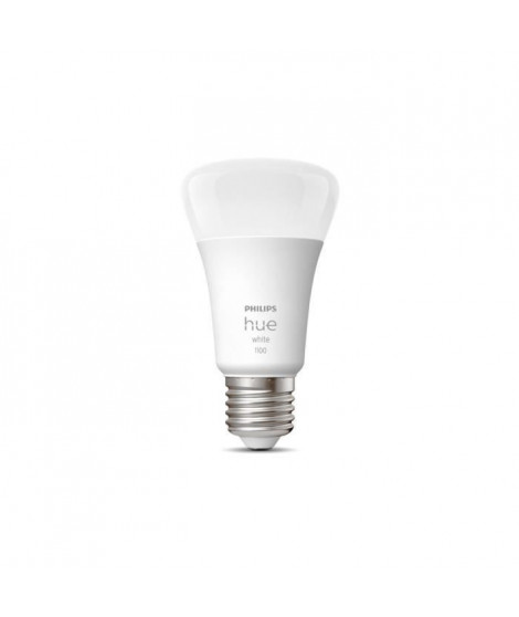 PHILIPS Hue White - Ampoule LED connectée E27 - 9,5W équivalent 75W - Compatible Bluetooth