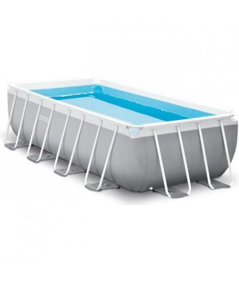 Kit Piscine hors sol tubulaire INTEX - Prism frame - 400 x 200 x 100 cm - Rectangulaire (Echelle + épurateur a cartouche 1,7m…