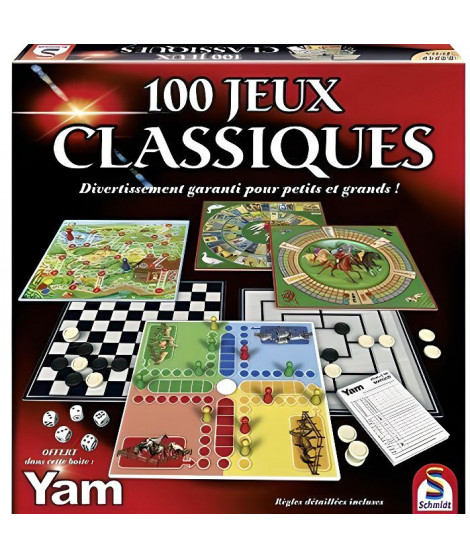 SCHMIDT AND SPIELE - Coffret 100 jeux de société classiques