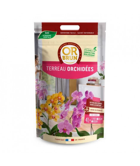 OR BRUN-TERREAU ORCHIDÉES 4L