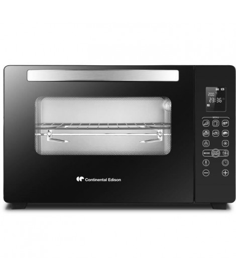 CONTINENTAL EDISON CEMF45DIG - Minifour électrique 45L noir  - 2000W - Rotissoire, Convection naturelle