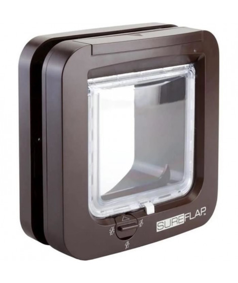 SUREFLAP Chatiere a puce électronique - Marron - 142 mm x 120 mm (Mémorisation d'un maximum de 32 puces)