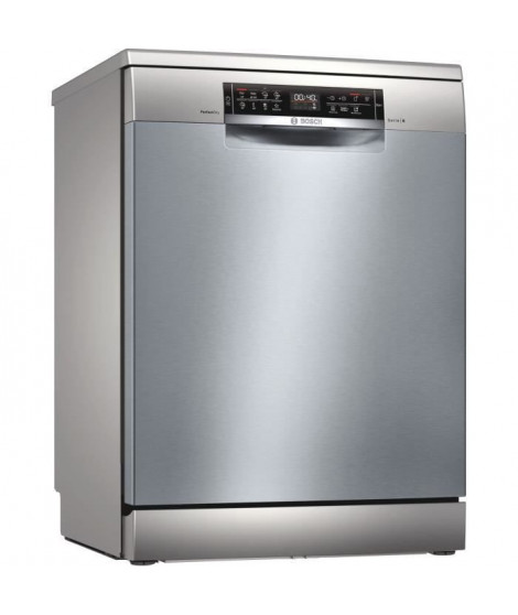 Lave-vaisselle pose libre BOSCH SMS6ZCI48E SER6 - 14 couverts - Induction - L60cm - Home Connect - 42dB - Inox