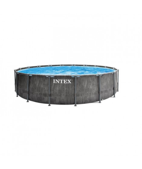 Kit Piscine hors sol tubulaire INTEX Baltik - 549 x 122 cm - Ronde (Livrée avec épurateur a cartouche, bâche, tapis de sol, é…