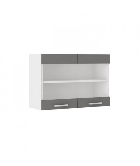 ULTRA Meuble haut de cuisine L 80 cm - Gris