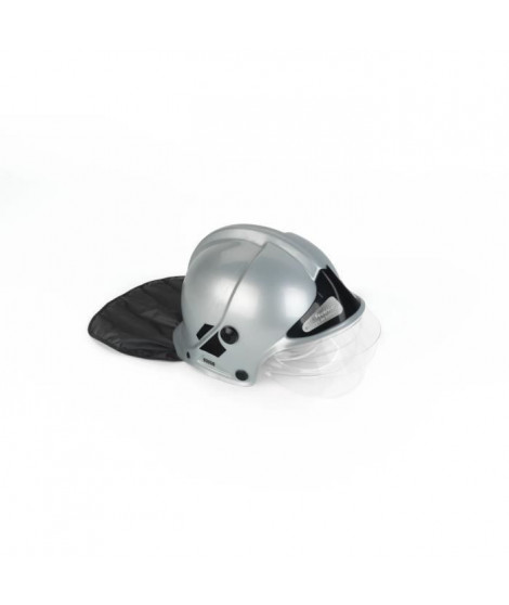 Casque de pompier gris avec visiere escamotable et protege nuque - KLEIN - 8902