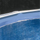 GRE - Kit Piscine hors sol acier blanche ronde - Ø370 x H122 cm (Livrée échelle de sécurité + filtre a cartouche)