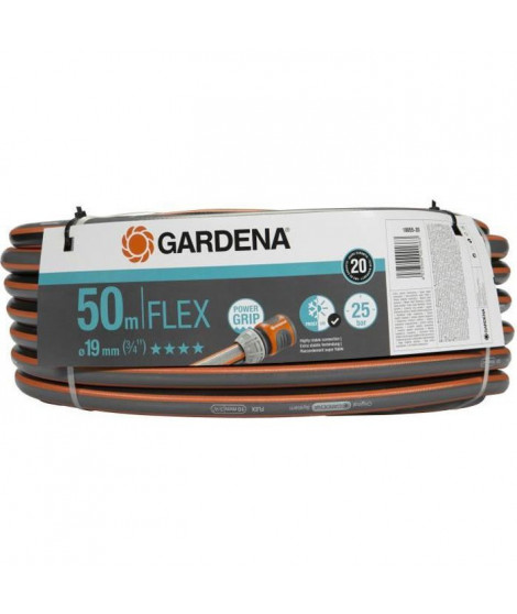 GARDENA Tuyau d'arrosage Comfort FLEX  Longueur 50m  Ø19mm  Anti noeud et indéformable  Garantie 20 ans (18055-20)