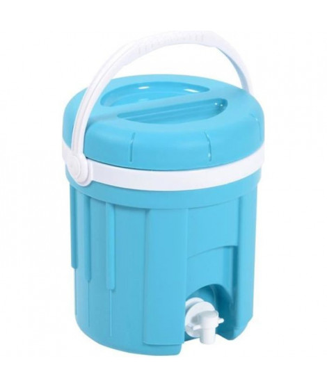 EDA PLASTIQUE Fontaine isotherme Iceberg - Coque isolante thermoformée - Bleu turquoise - 4 L