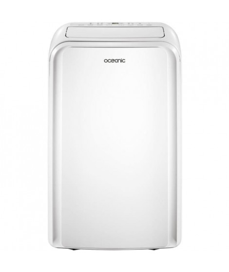 Climatiseur monobloc réversible mobile OCEANIC - 3530 W - 12000 BTU - Chaud/Froid - Programmable - Classe énergétique A