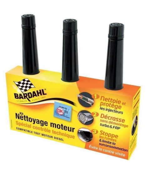 BARDAHL Kit Nettoyage contrôle technique Diesel