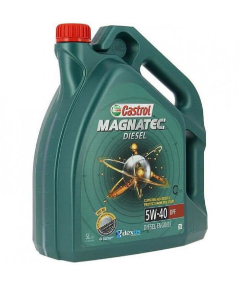 CASTROL Huile-Additif Magnatec Diesel DPF - Synthetique / 5W40 / 5L