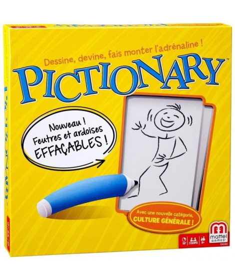 PICTIONARY Jeu de société et de dessin - 2 a 4 équipes - 8 ans et +