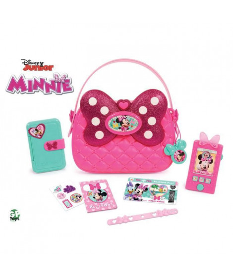 Minnie, Sac Fashion, 8 accessoires, avec fonctions sonores et lumineuses, Jouet pour enfants des 3 ans, MCN08