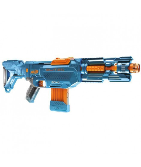 Nerf - Elite 2.0 - Blaster Echo CS -10 - 24 fléchettes NERF - chargeur 10 fléchettes - crosse amovible et rallonge de canon