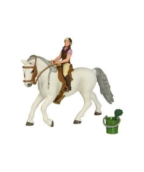 SCHLEICH Cavaliere sur jument Lipizzan