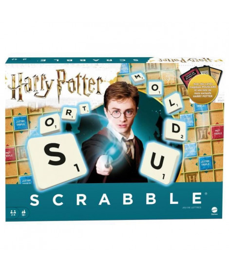 Mattel Games - Scrabble Harry Potter - Jeu de société et de lettres - 2 a 4 joueurs - Des 10 ans