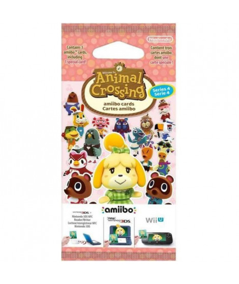 Animal Crossing - Carte Amiibo - Série 4 (paquet de 3 cartes dont 1 spéciale)
