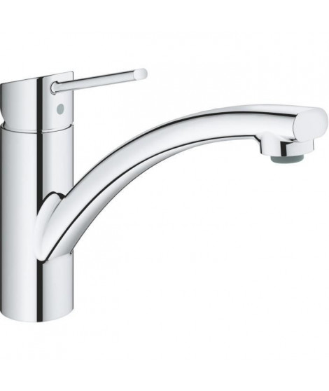 GROHE Robinet évier de cuisine Swift, Mitigeur monocommande avec mousseur économique d'eau, rotation a 140°, 30358000